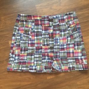 Plaid J Crew Skirt